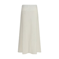 Brunello Cucinelli Beige Wool Oves Aries Midi Skirt