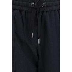 Brunello Cucinelli Black Cotton Athletic Pants