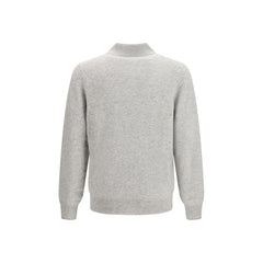 Brunello Cucinelli Gray Cashmere Polo Shirt