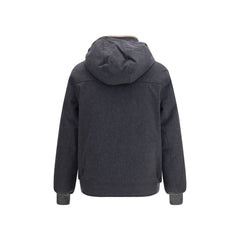 Brunello Cucinelli Gray Wool Oves Aries Shell Jacket