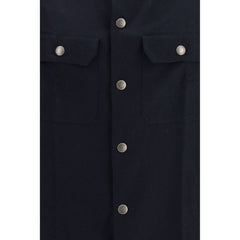 Brunello Cucinelli Blue Wool Oves Aries Shirt