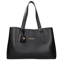 Versace Black Leather Shoulder Bag