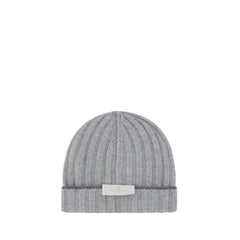 Brunello Cucinelli Gray Cashmere Beanie