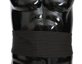 Dolce & Gabbana Black Dotted Waist Belt Silk Cummerbund