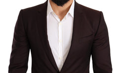 Dolce & Gabbana Bordeaux Wool MARTINI Slim Fit Suit