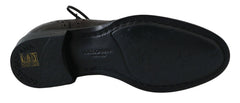 Dolce & Gabbana Brown Leather Wingtip Derby Formal Shoes