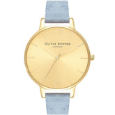Olivia Burton Blue Artificial Leather Dress Watch