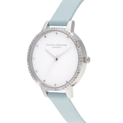 Olivia Burton Blue Artificial Leather Dress Watch