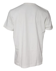 Dolce & Gabbana White Bandana Print Cotton Short Sleeves T-shirt