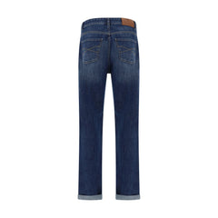Brunello Cucinelli Blue Cotton Straight-Leg Jeans