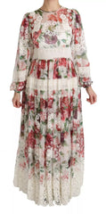 Dolce & Gabbana Multicolor Floral Maxi Sheath Dress