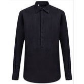 Dolce & Gabbana Navy Blue Cotton Dress Shirt
