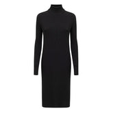 Bottega Veneta Black Wool Long Dress