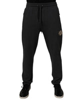 Dolce & Gabbana Dark Gray Logo Cotton Jogger Sweatpants Pants