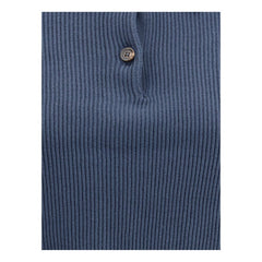 Brunello Cucinelli Blue Cotton Sweatshirt