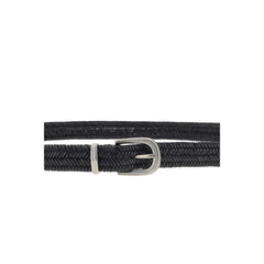Brunello Cucinelli Black Calf Leather Bos Taurus Regular Belt