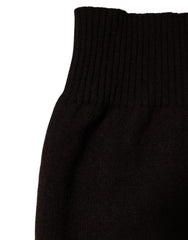 Dolce & Gabbana Brown Cashmere Knitted Neck Warmer Foulard Scarf