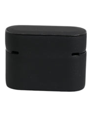 Dolce & Gabbana Black Orange Silicone Embossed Logo Airpods Case