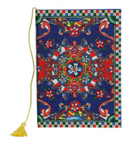 Dolce & Gabbana Multicolor Polyester Carretto Siciliano Print Notebook