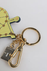 Dolce & Gabbana Multicolor Gold Tone Carretto Keychain Keyring