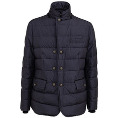 Dolce & Gabbana Blue Polyester Coat