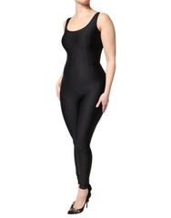 Dolce & Gabbana Black Sleeveless Bodycon Women Jumpsuit Dress