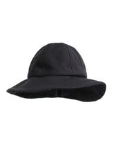 Dolce & Gabbana Black Cotton Wide Brim Bucket Hat