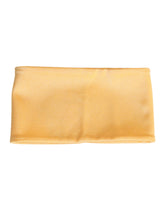 Dolce & Gabbana Yellow Nylon Stretch Women Neck Warmer Scarf