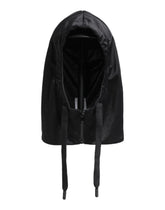 Dolce & Gabbana Black Polyester Whole Head Wrap Hat