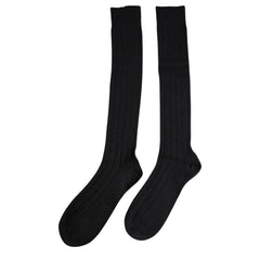 Dolce & Gabbana Black DG Logo Print Over The Calf Socks