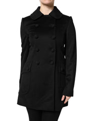Dolce & Gabbana Black Wool Sartoria Italiano Blazer Jacket