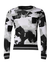 Dolce & Gabbana Multicolor Logo Crew Neck Pullover Sweater
