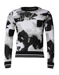 Dolce & Gabbana Multicolor Logo Crew Neck Pullover Sweater