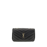 Saint Laurent Black Calf Leather Bos Taurus Shoulder Bag