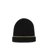 Brunello Cucinelli Black Cashmere Beanie