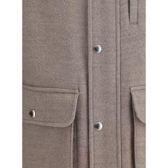 Brunello Cucinelli Beige Wool Coat