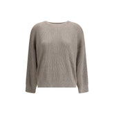 Brunello Cucinelli Beige Cotton Sweatshirt