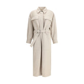Brunello Cucinelli Beige Wool Coat