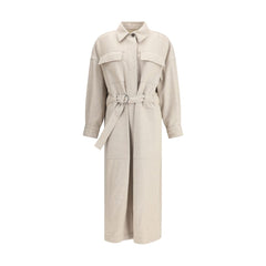 Brunello Cucinelli Beige Wool Coat