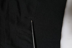 Dolce & Gabbana Black Long Sleeve Crew Neck Pullover Sweater