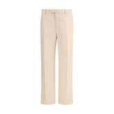 Valentino Beige Fleece Wool Dress Pants
