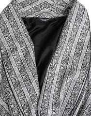 Dolce & Gabbana Multicolor Floral Robe Coat Wrap Jacket
