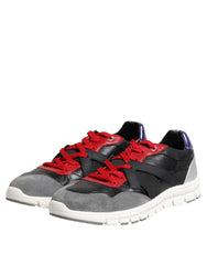 Dolce & Gabbana Multicolor Lace Up Low Top Men Sneakers Shoes
