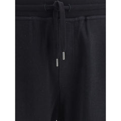 Brunello Cucinelli Black Cotton Joggers (Workout Pants)