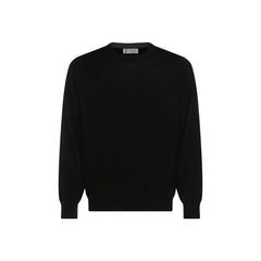 Brunello Cucinelli Black Fleece Wool Sweatshirt