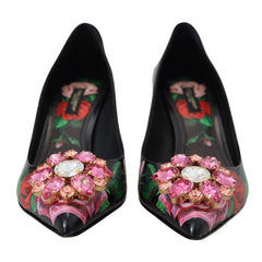 Dolce & Gabbana Black Leather High Heel Pumps