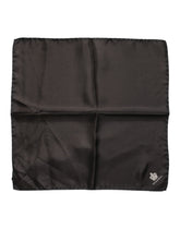 Dolce & Gabbana Brown DG Crown Silk Square Men Foulard Scarf