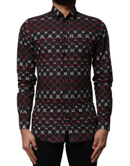 Dolce & Gabbana Multicolor Cotton GOLD Long Sleeves Shirt