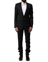 Dolce & Gabbana Blue MARTINI Wool Formal 2 Piece Suit