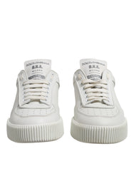 Dolce & Gabbana White Miami Leather Low Top Men Sneakers Shoes